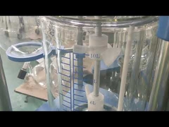 Bình phản ứng thủy tinh phòng thí nghiệm bằng thép không gỉ 304, Bình phản ứng áp suất thủy tinh Mini một lớp